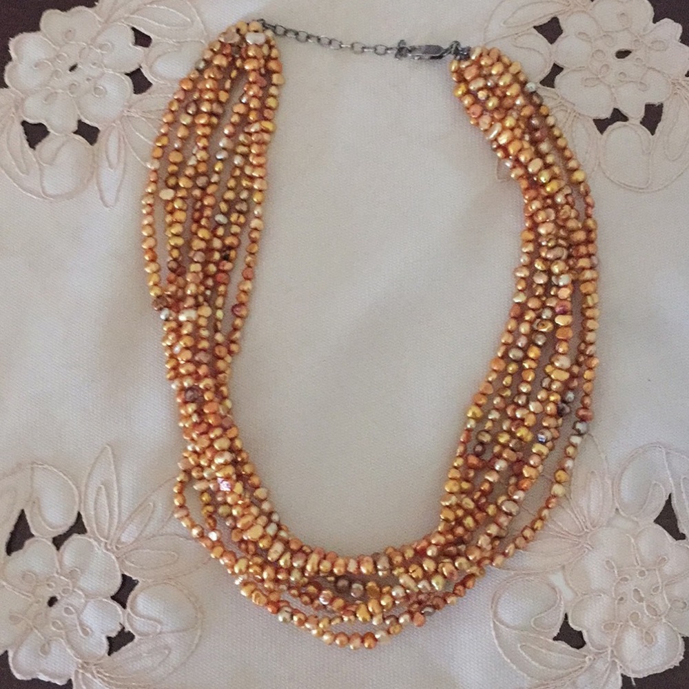 Silpada 8 strand freshwater pearl necklace